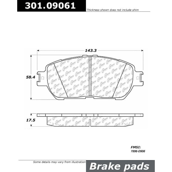Centric Parts Centric Premium Ceramic, 301.09061 301.09061 - main